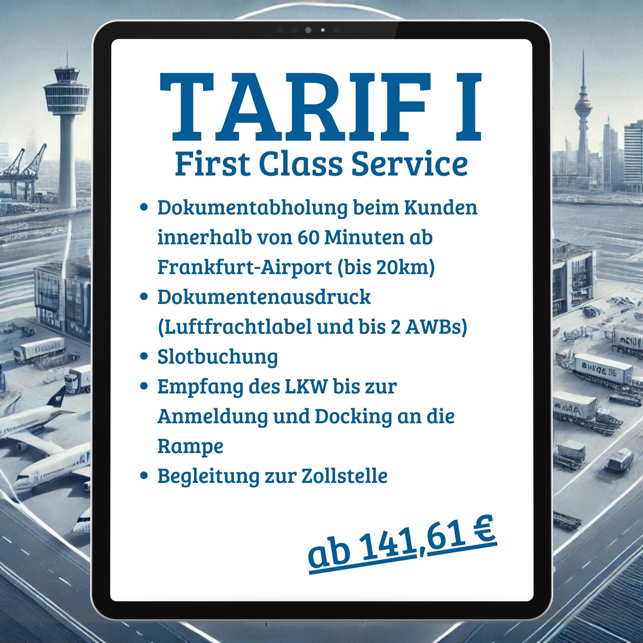 Tarif I – First Class Service