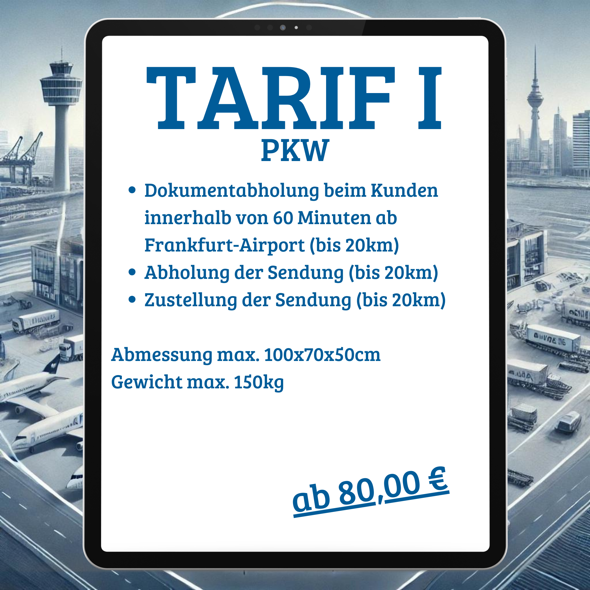 Tarif I – PKW